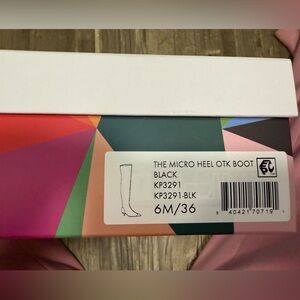 Katy Perry Collections Black Micro Heel OTK Boots